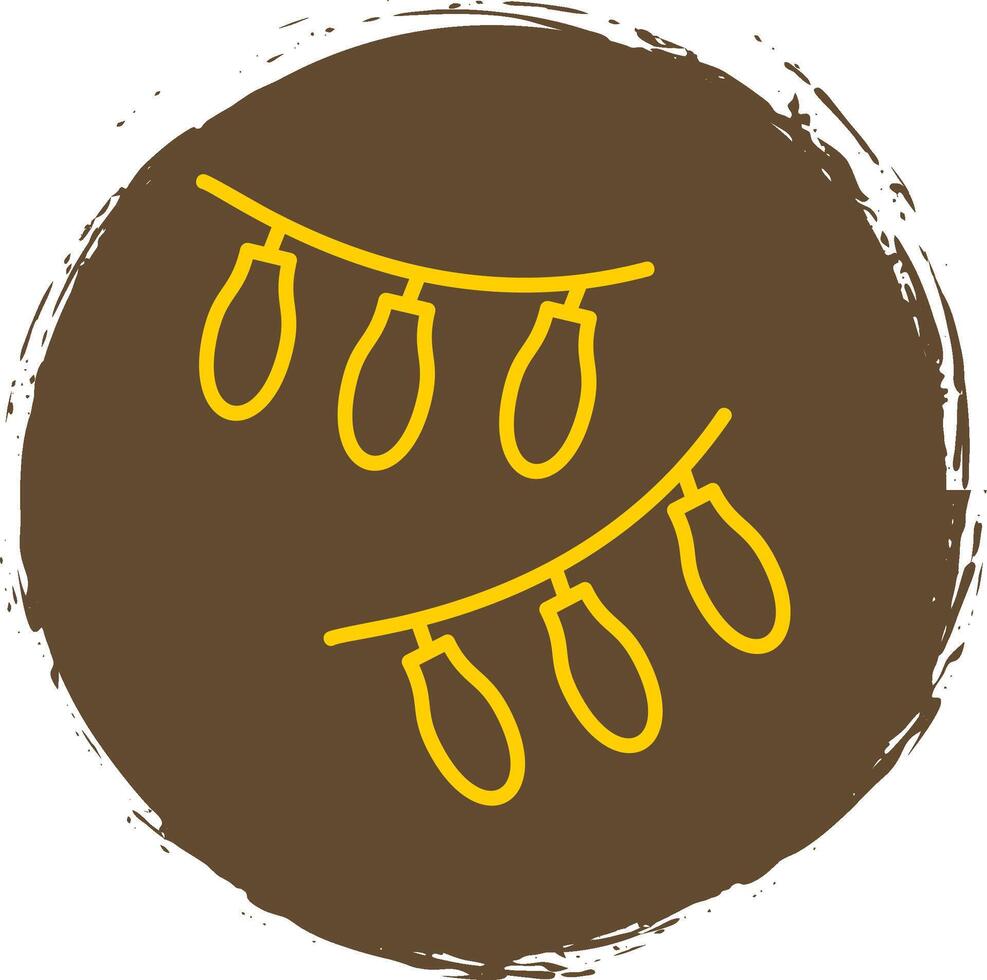 Lights Line Circle Sticker Icon vector