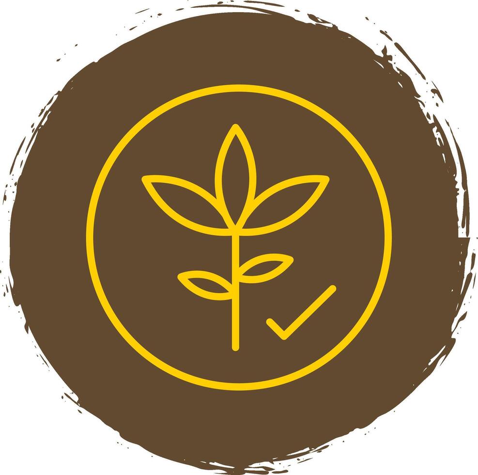 Farm Fresh Line Circle Sticker Icon vector