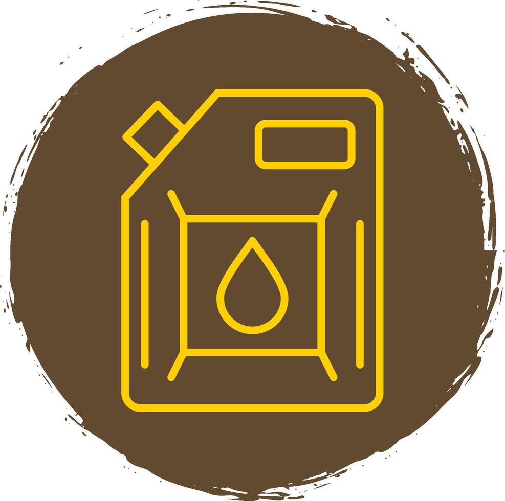 Biodiesel Engine Line Circle Sticker Icon vector