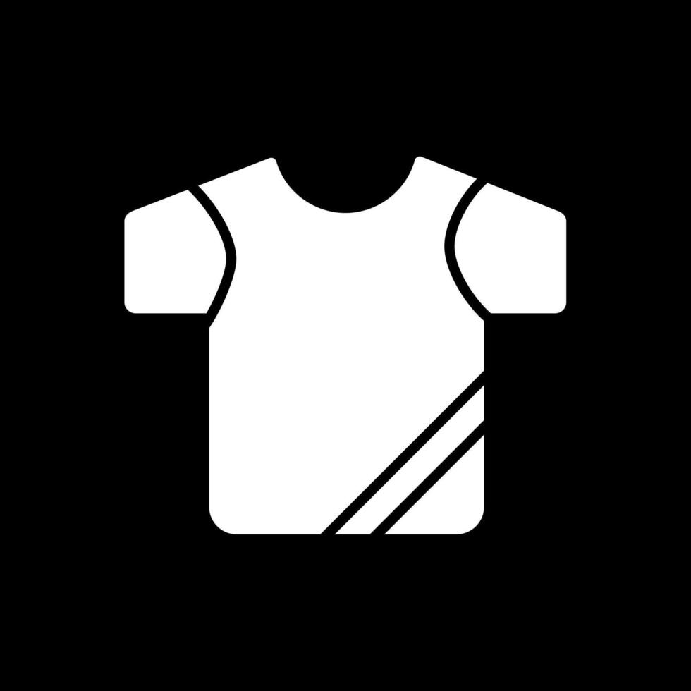 shirt Glyph Inverted Icon Design vector