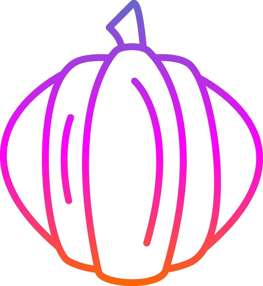 calabaza línea circulo pegatina icono vector