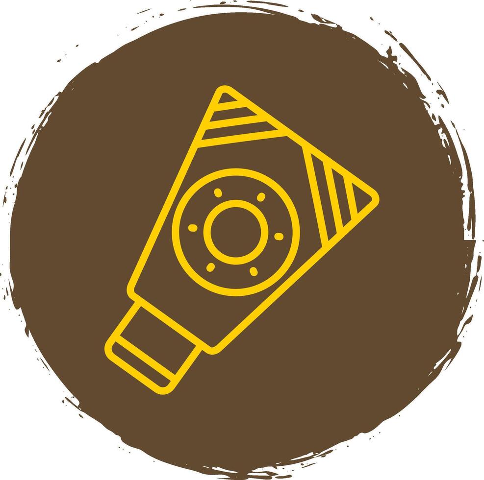 Sunscreen Line Circle Sticker Icon vector