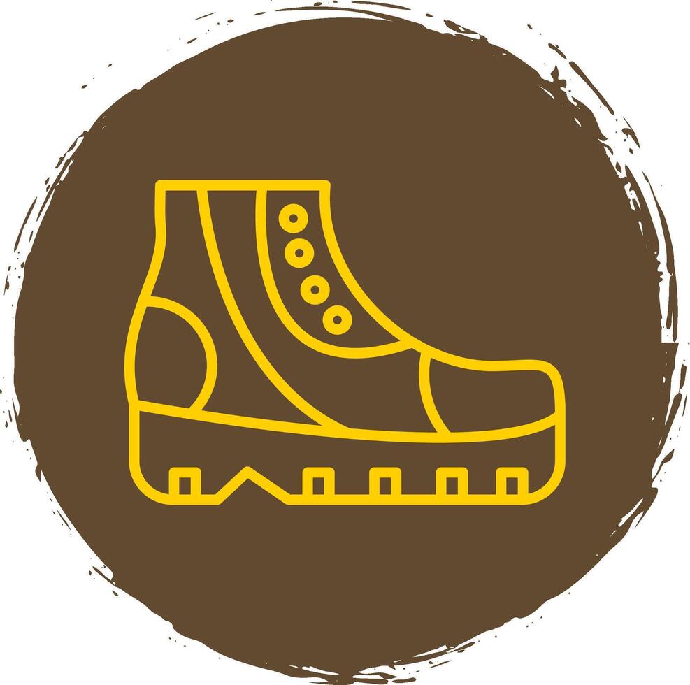 Shoes Line Circle Sticker Icon vector