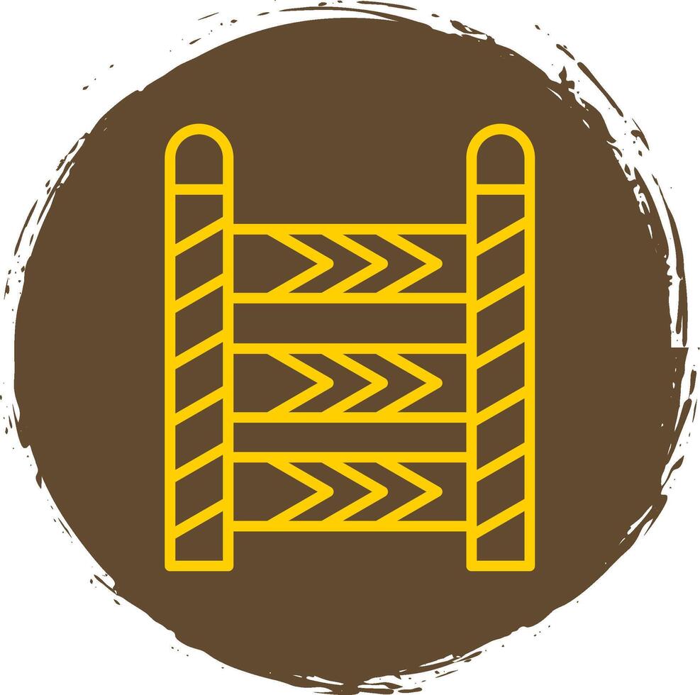 Police Line Circle Sticker Line Circle Sticker Icon vector