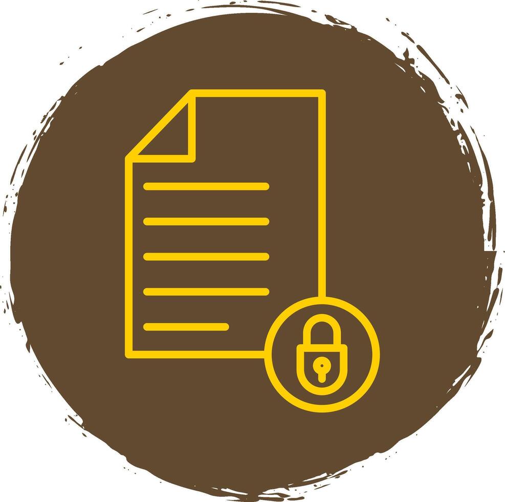 Classified Line Circle Sticker Icon vector
