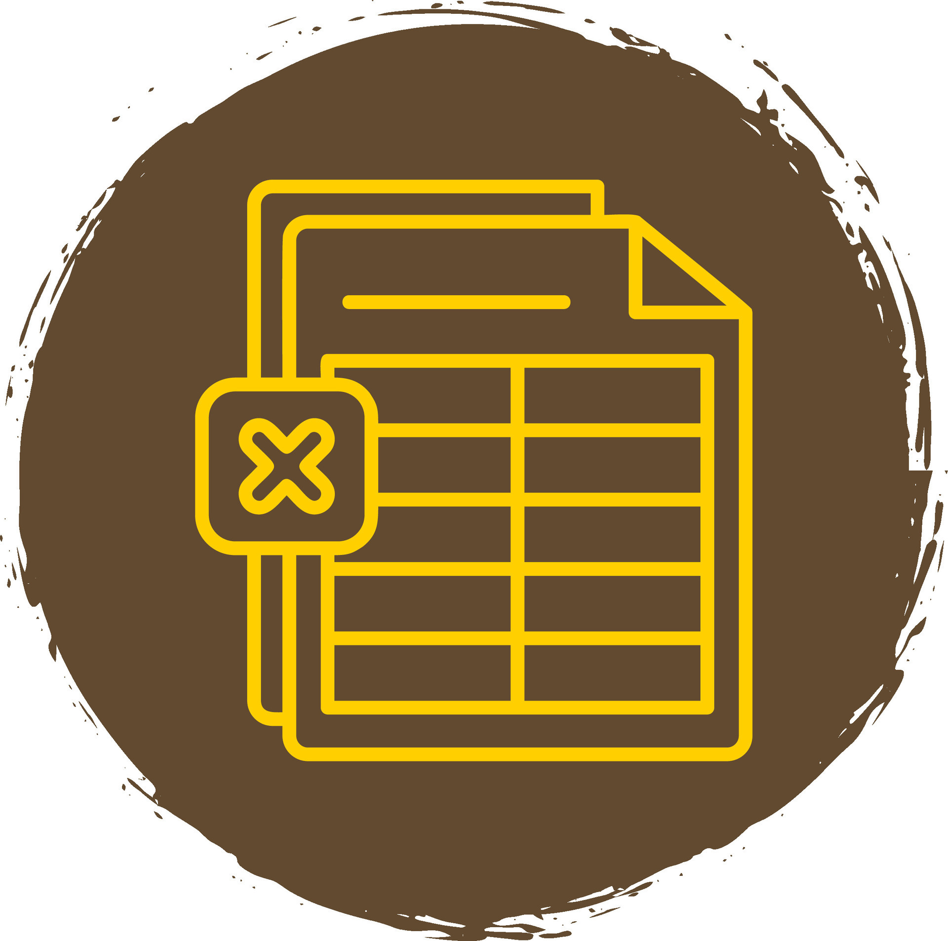 Excel line circle sticker icon 43964720 vector art at vecteezy