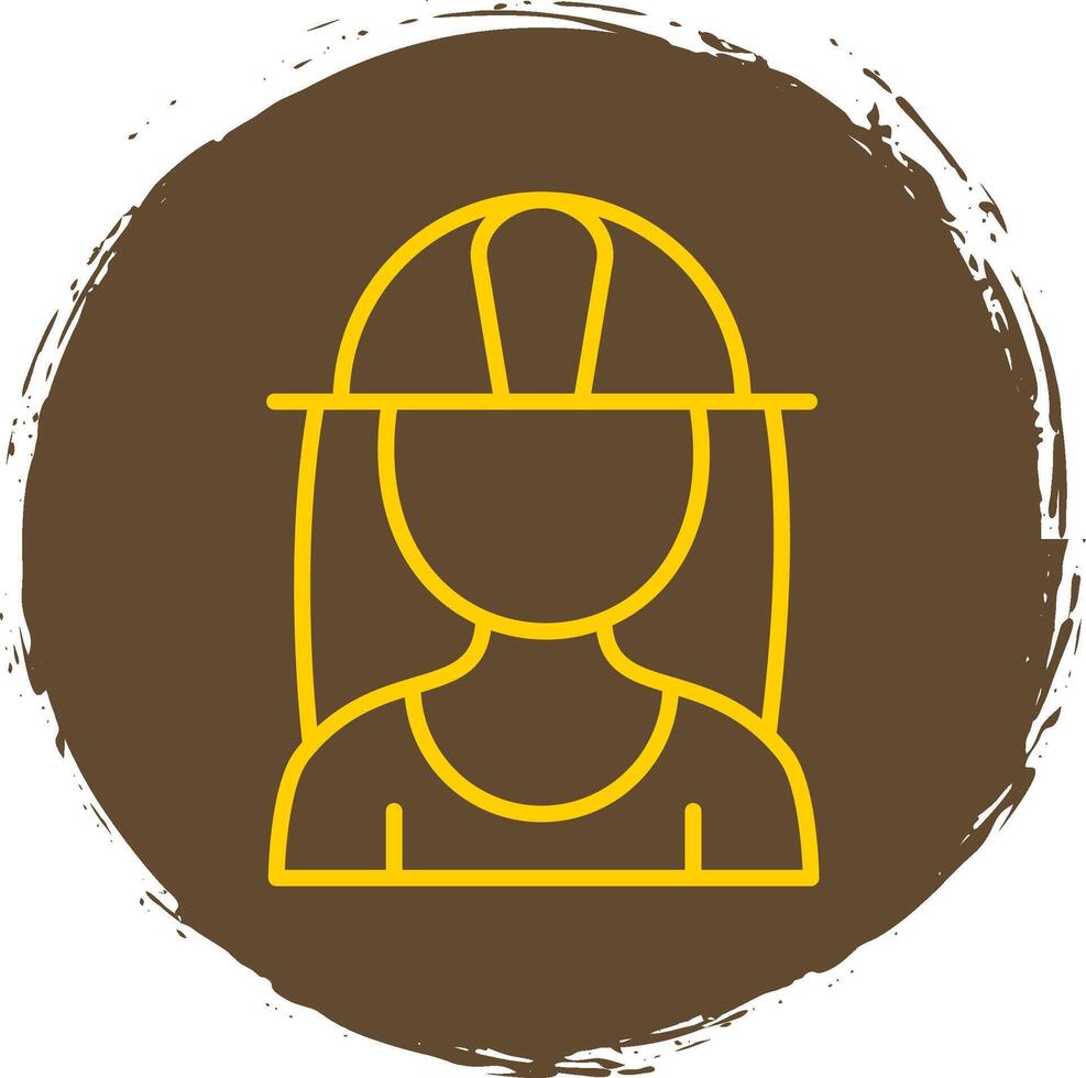 Architect Line Circle Sticker Icon vector