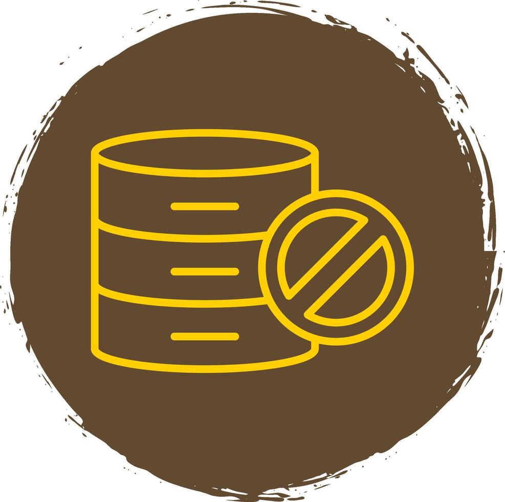 Prohibited Line Circle Sticker Icon vector