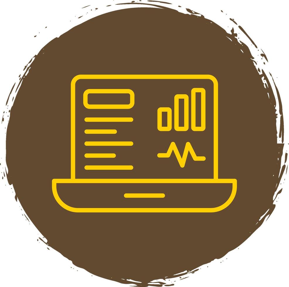 Dashboard Line Circle Sticker Icon vector