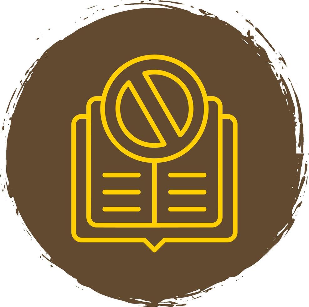 Rejected Line Circle Sticker Icon vector