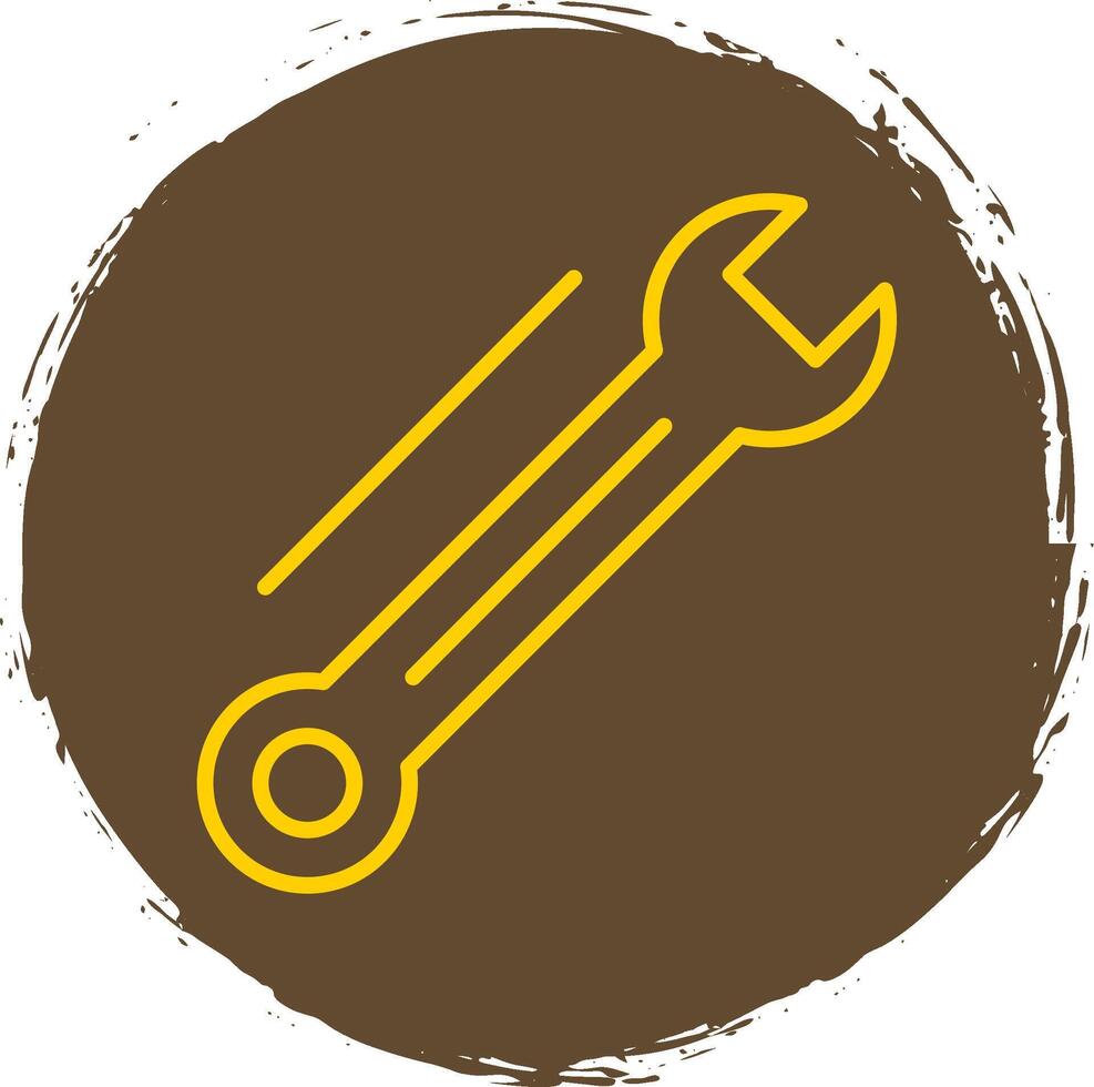 DIY Line Circle Sticker Icon vector