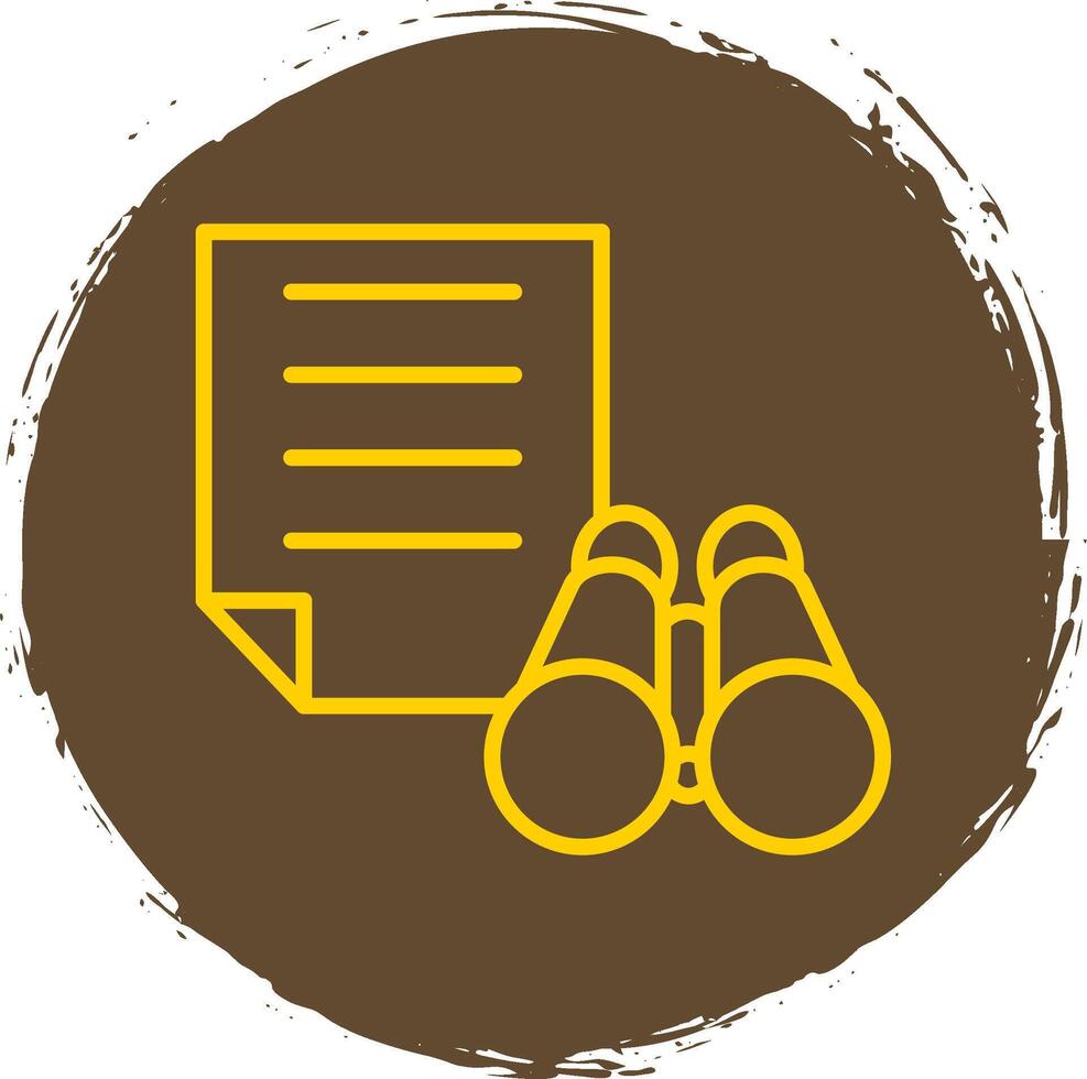 Scope Line Circle Sticker Icon vector