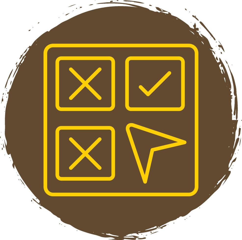 Selection Line Circle Sticker Icon vector