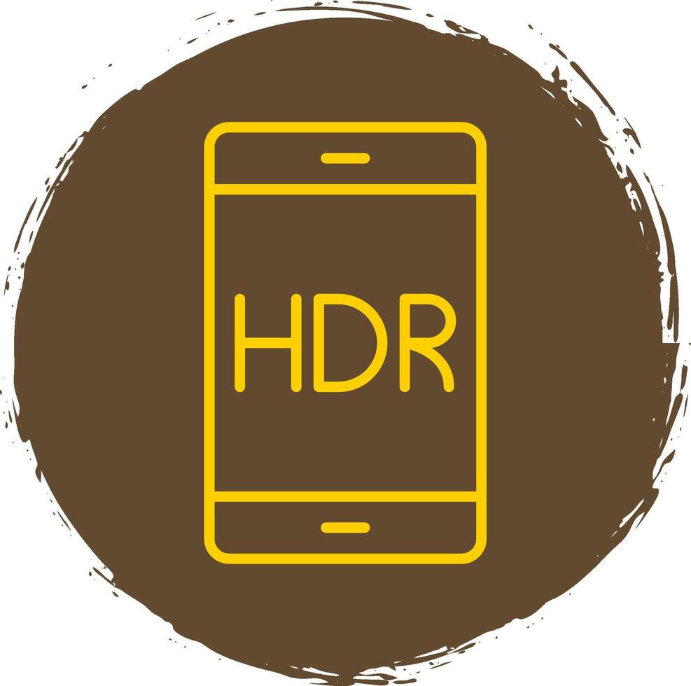 Mobile Line Circle Sticker Icon vector