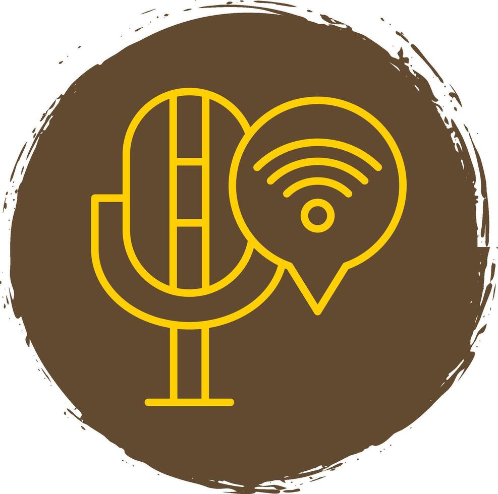 Connection Line Circle Sticker Icon vector
