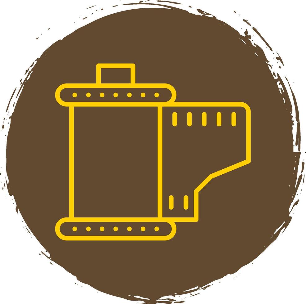 Cartridge Line Circle Sticker Icon vector