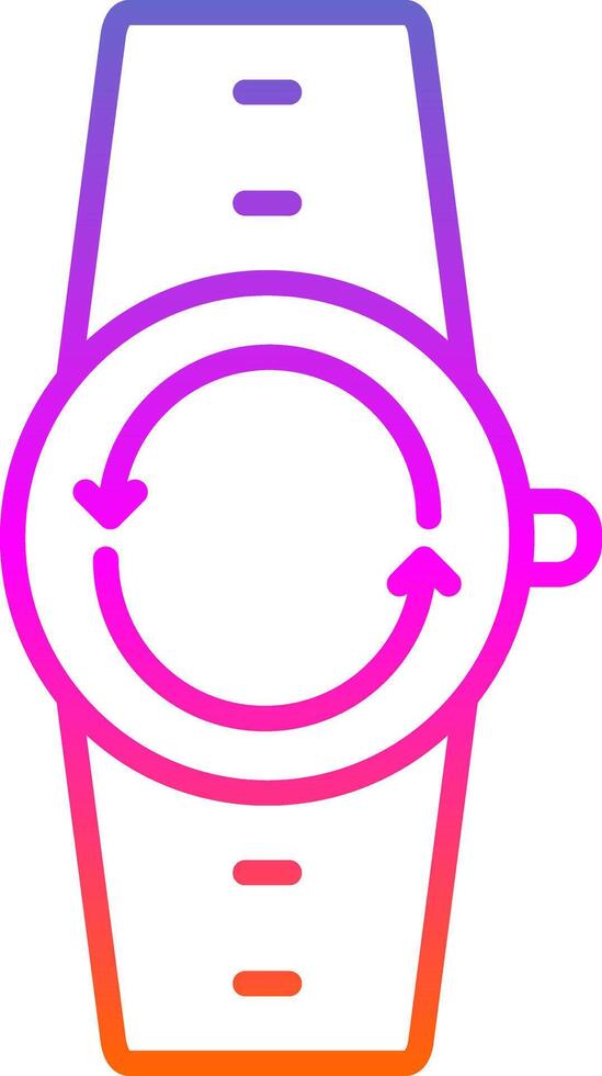 Synchronize Line Circle Sticker Icon vector