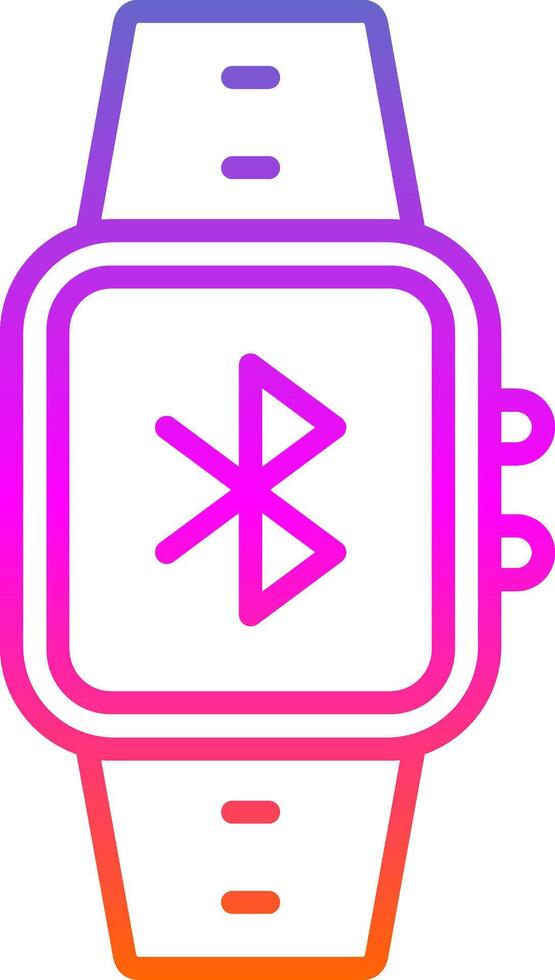 Bluetooth Line Circle Sticker Icon vector