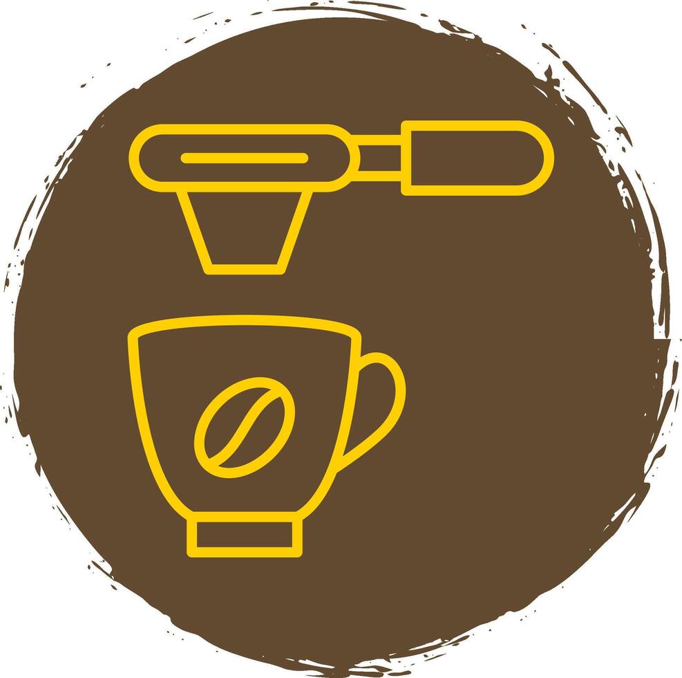 Filter Line Circle Sticker Icon vector