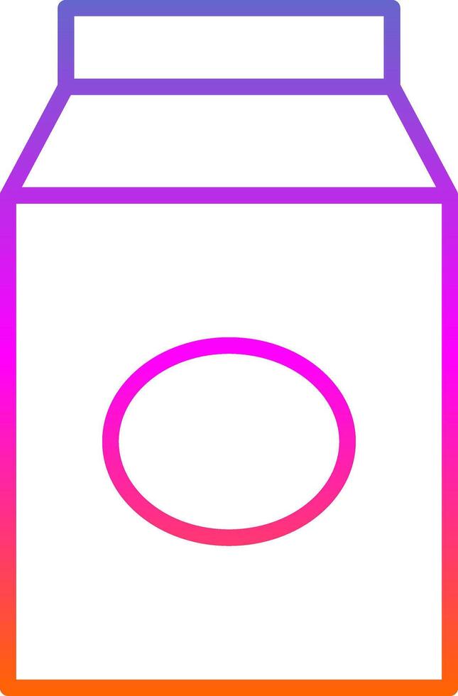 Milk Line Circle Sticker Icon vector