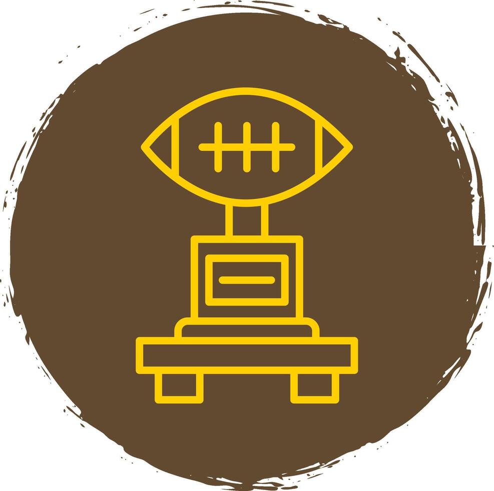 Football Line Circle Sticker Icon vector