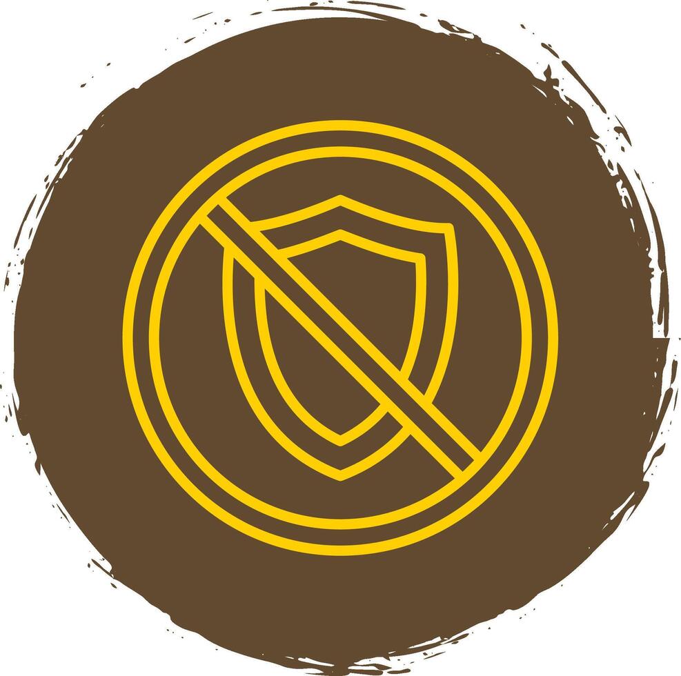 Prohibited Sign Line Circle Sticker Icon vector