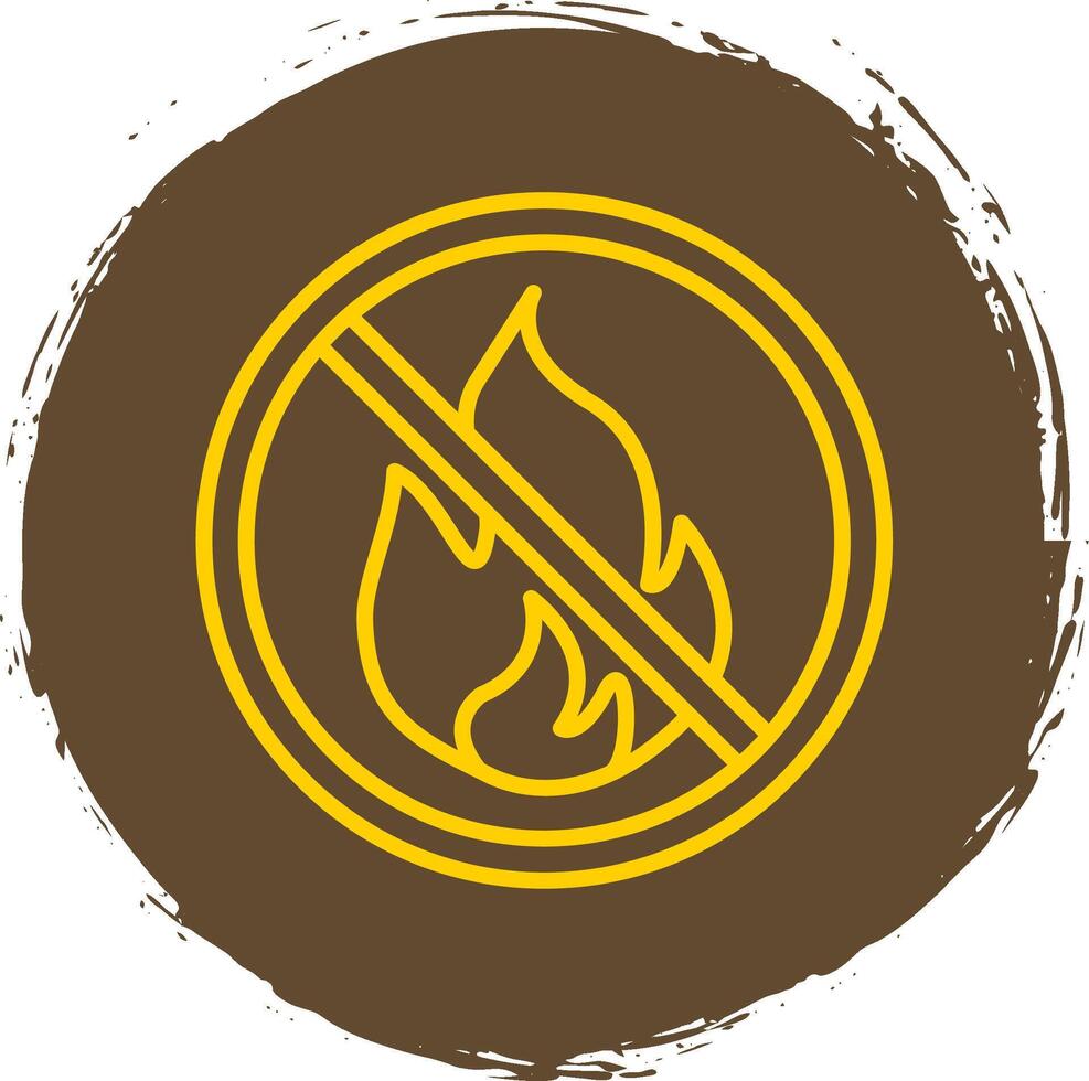 Prohibited Sign Line Circle Sticker Icon vector