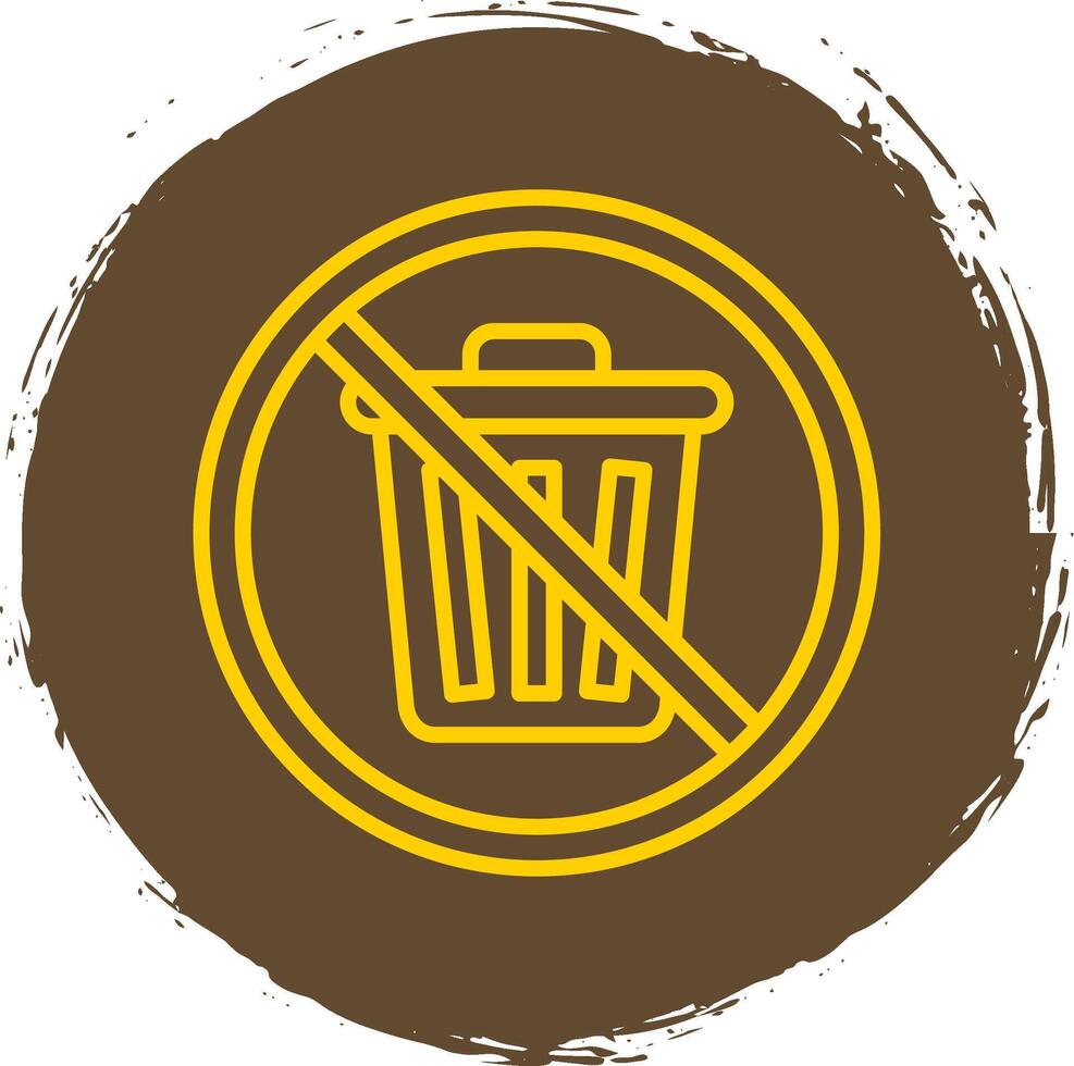 Prohibited Sign Line Circle Sticker Icon vector