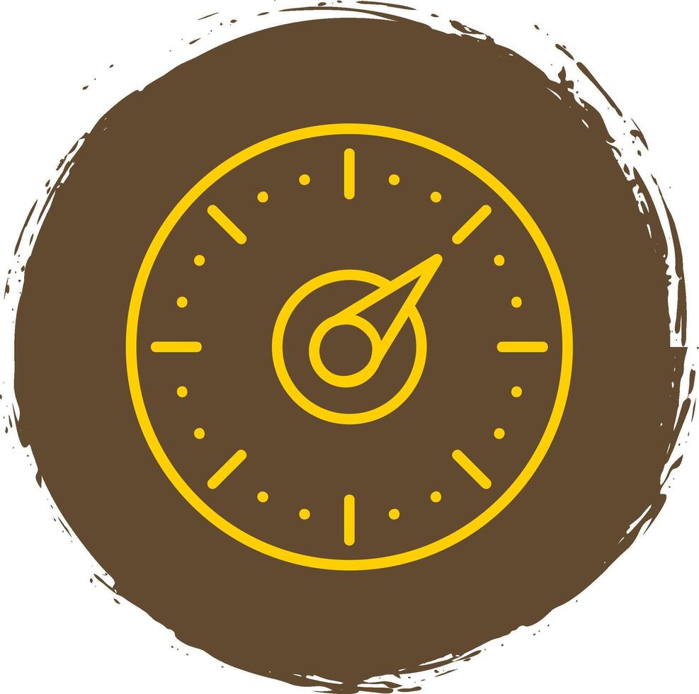 Timer Line Circle Sticker Icon vector