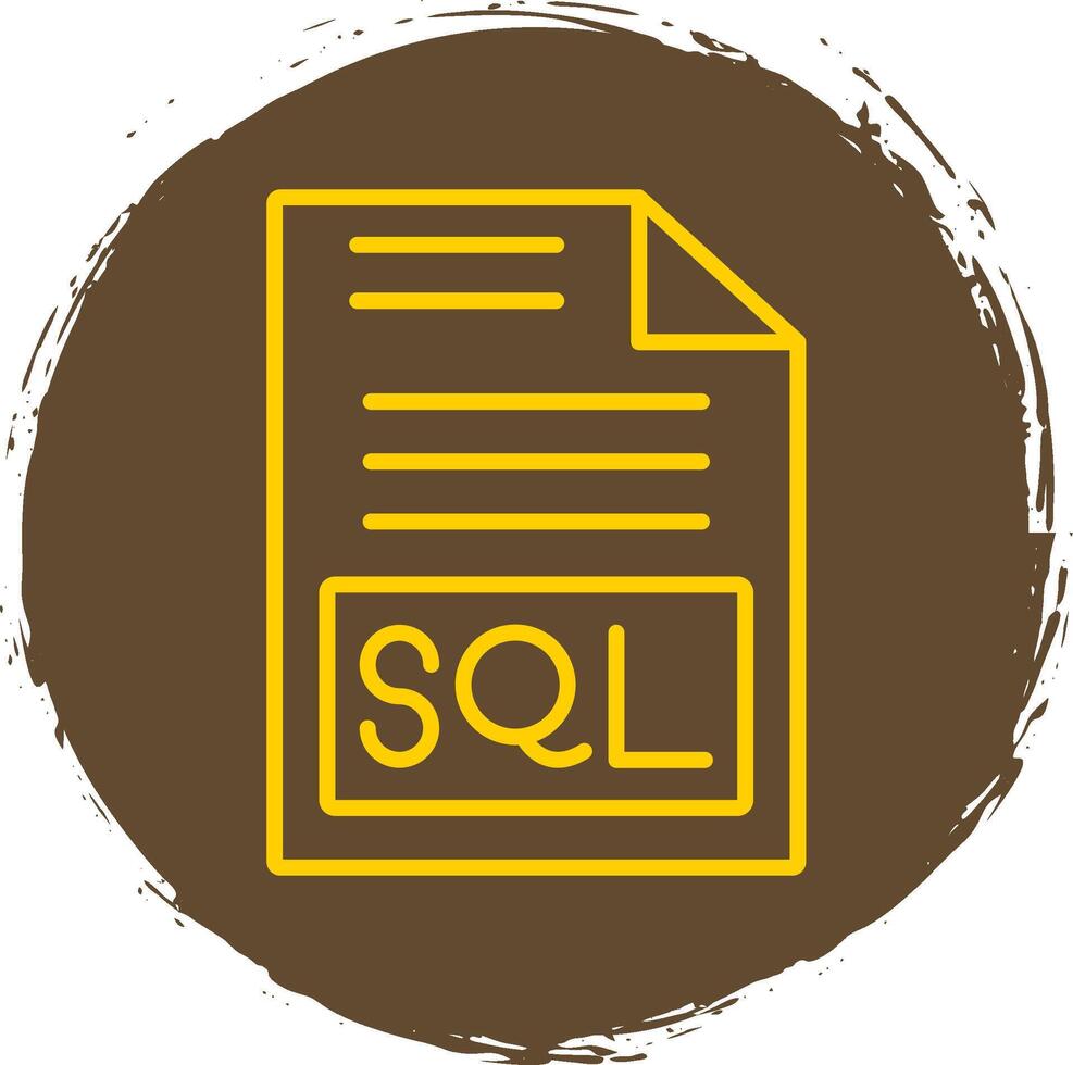 Sql Line Circle Sticker Icon 43967093 Vector Art at Vecteezy