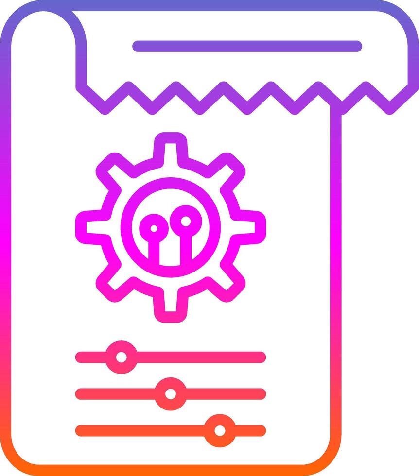 Tasks Line Circle Sticker Icon vector