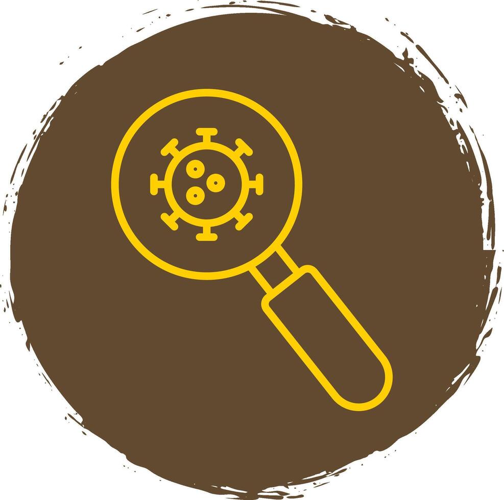 Detection Line Circle Sticker Icon vector