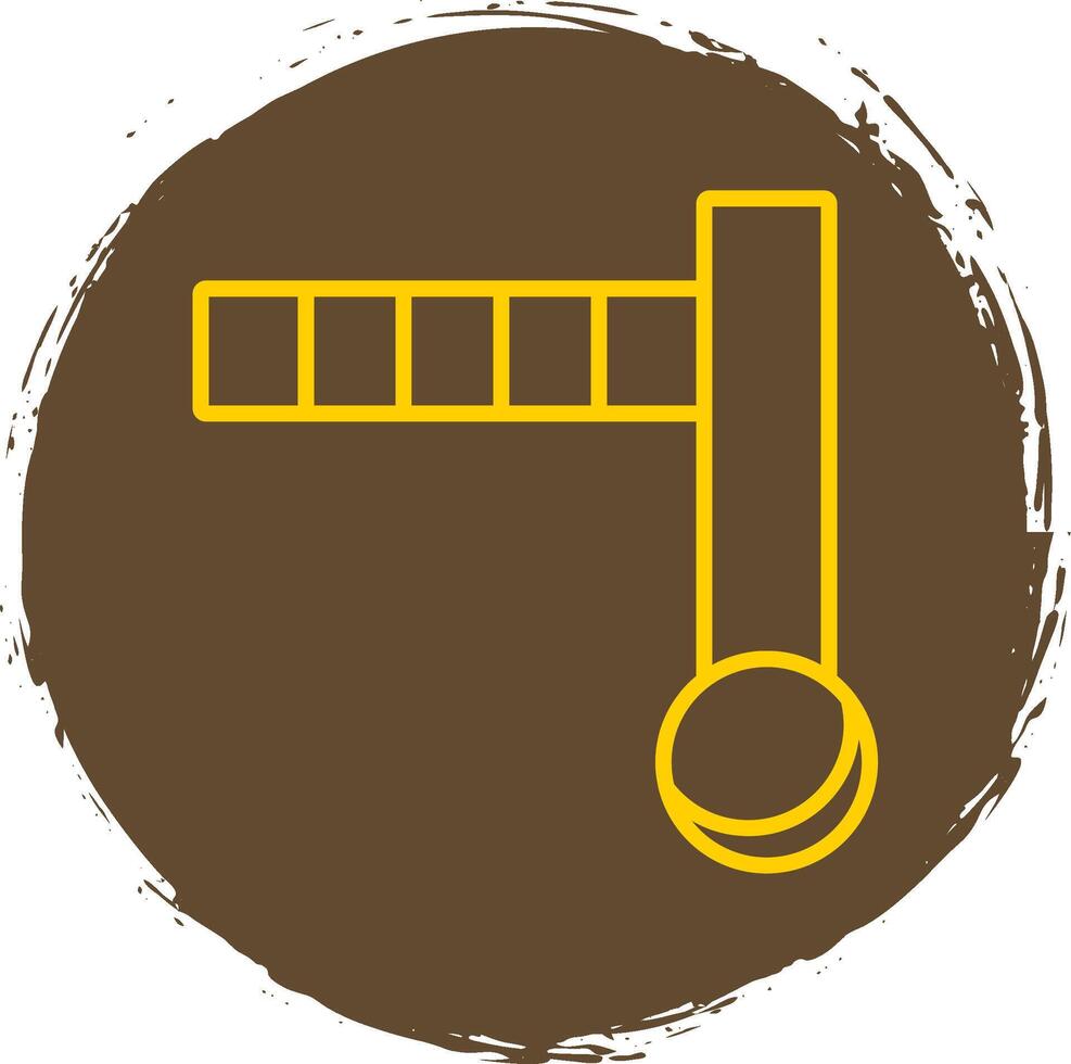 Doorstop Line Circle Sticker Icon vector