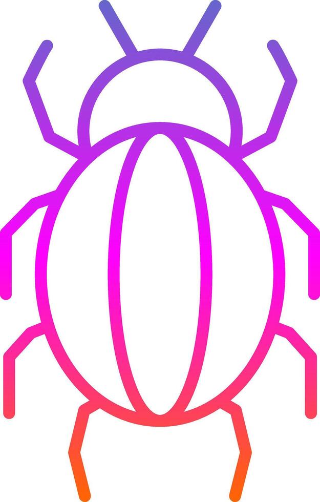 Spider Line Circle Sticker Icon vector