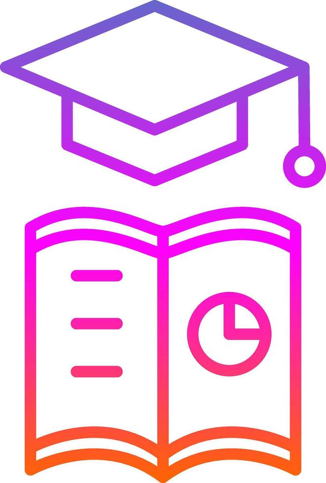 Learning Analytics Line Circle Sticker Icon vector