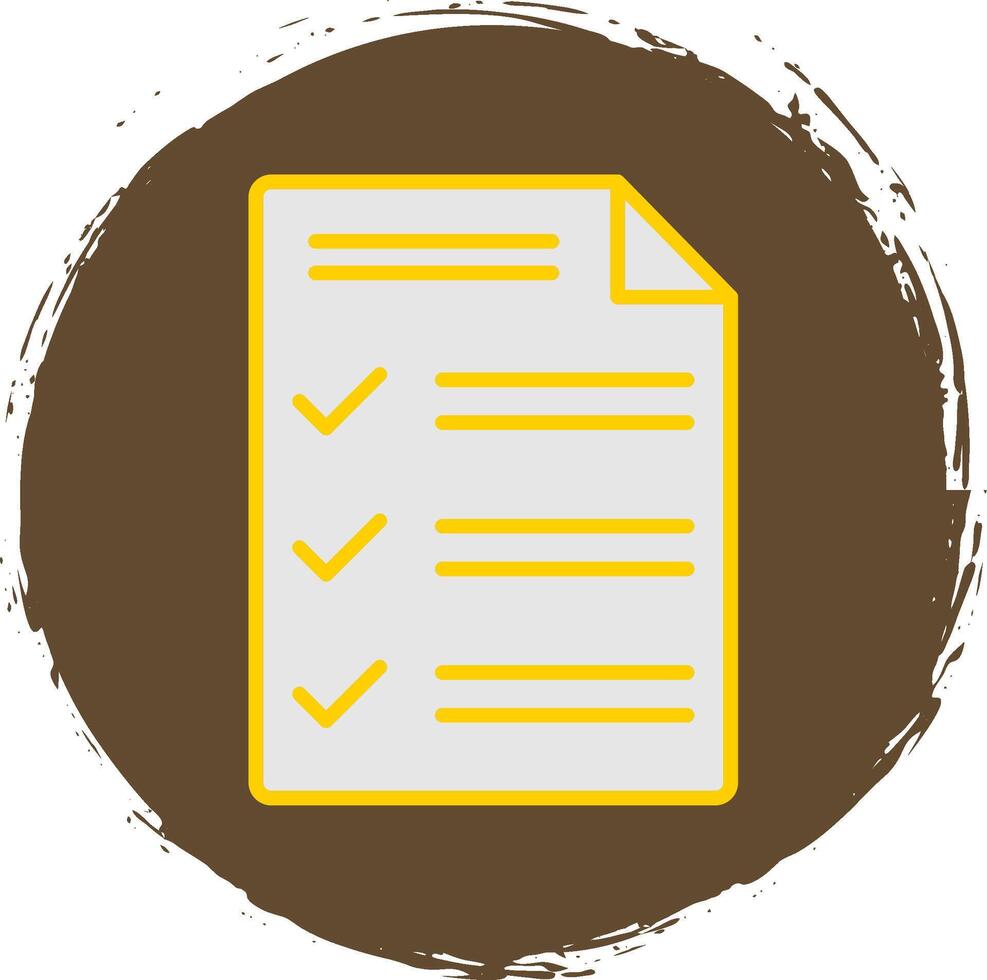 Customs Declaration Line Circle Sticker Icon vector