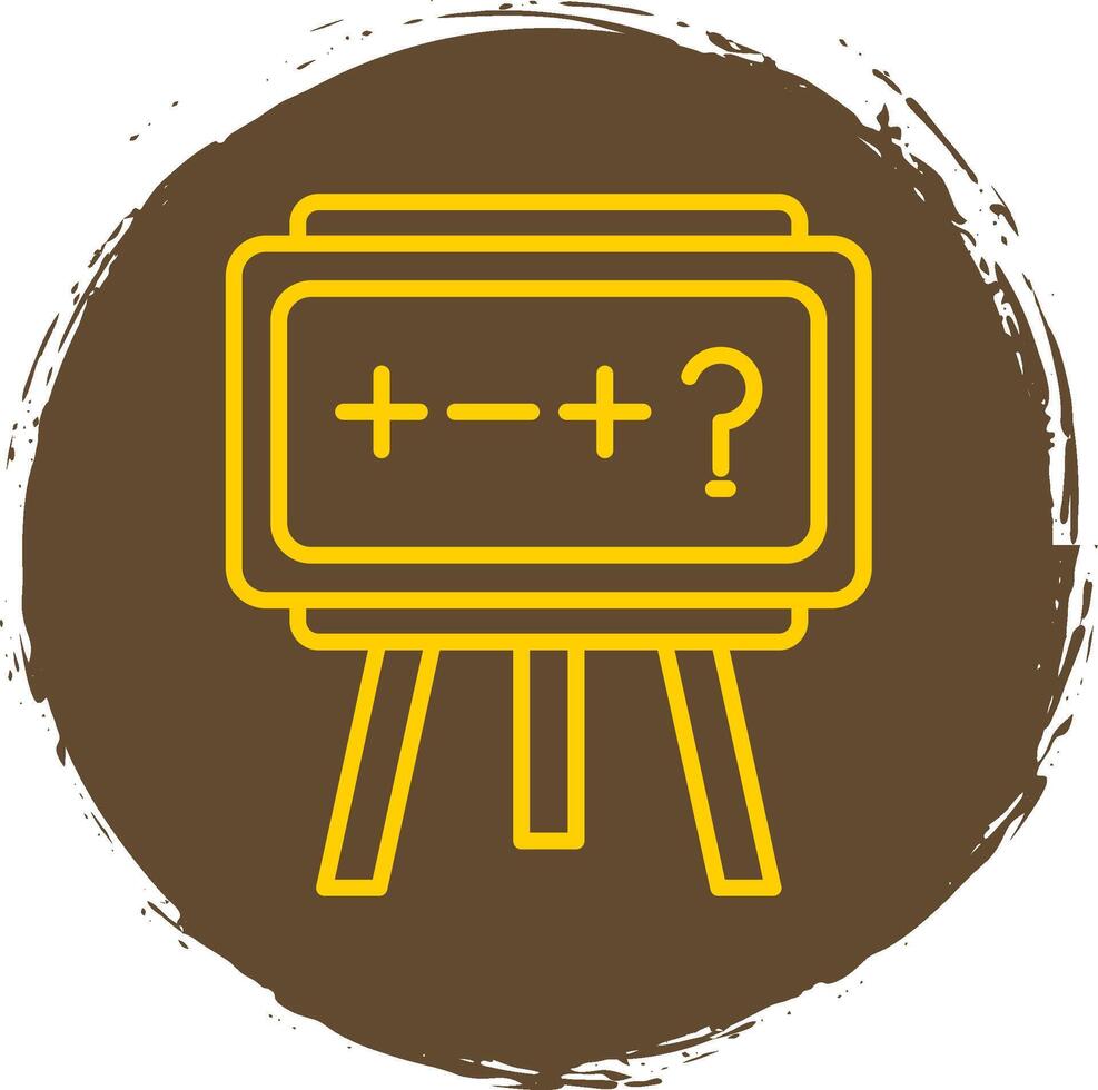 Theory Line Circle Sticker Icon vector