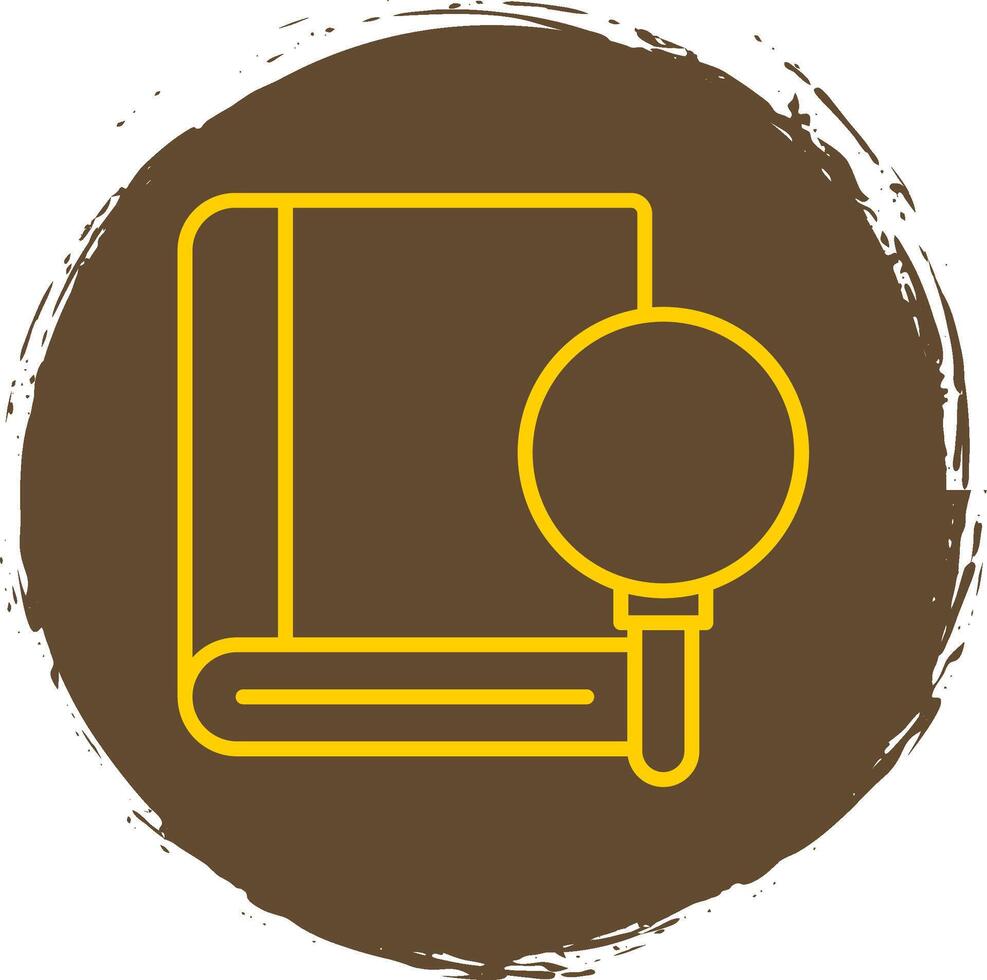 Know How Line Circle Sticker Icon vector