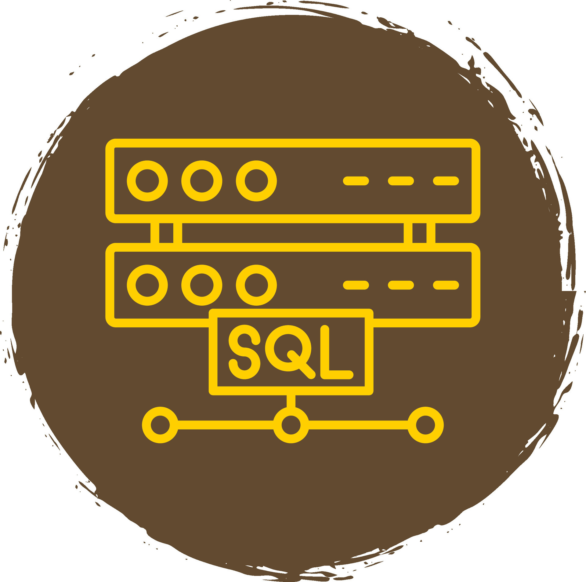 Sql Line Circle Sticker Icon 43968033 Vector Art at Vecteezy