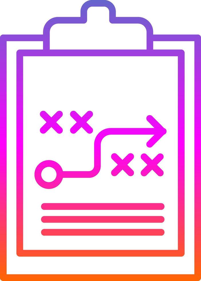 Tactics Line Circle Sticker Icon vector
