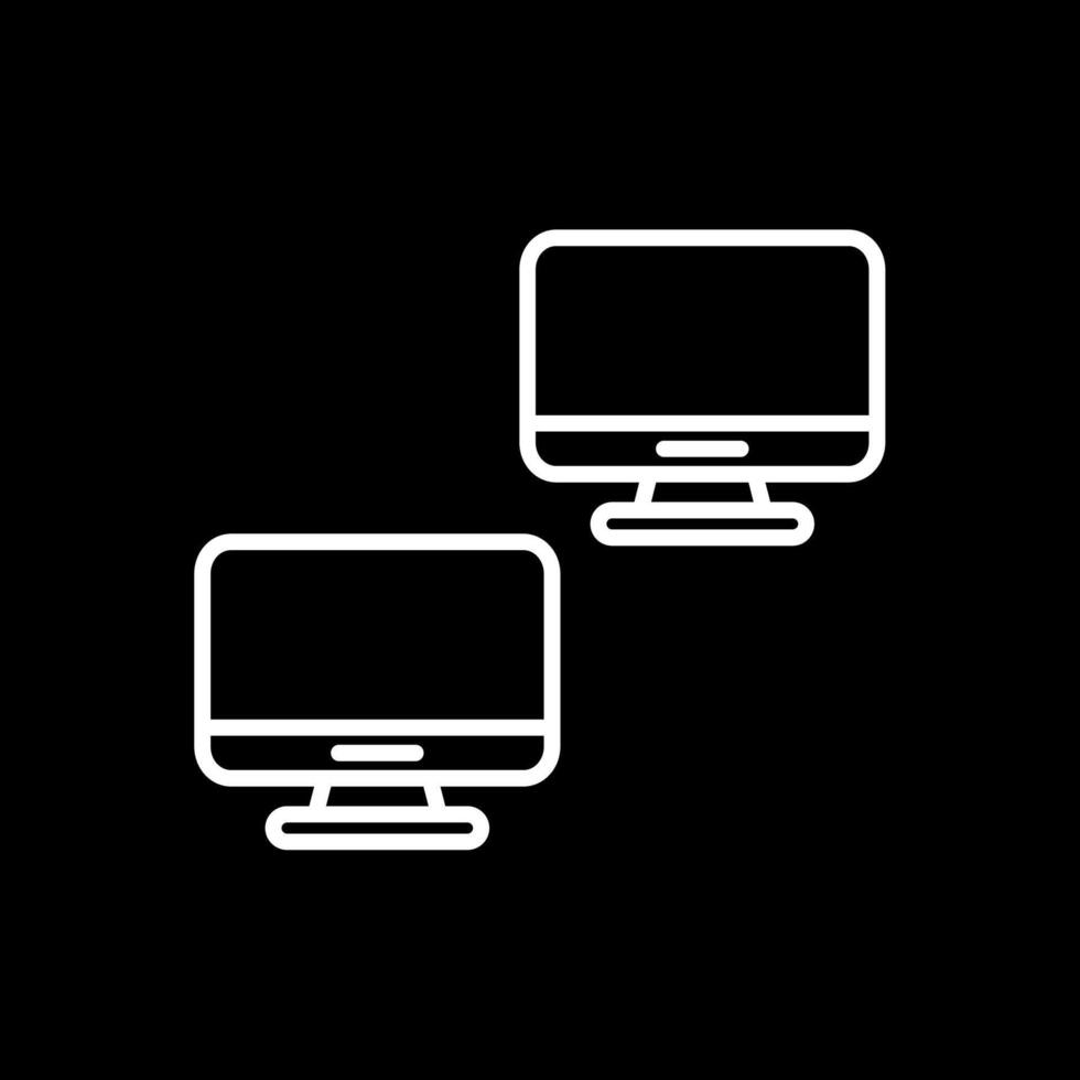 Computers Line Inverted Icon Design vector