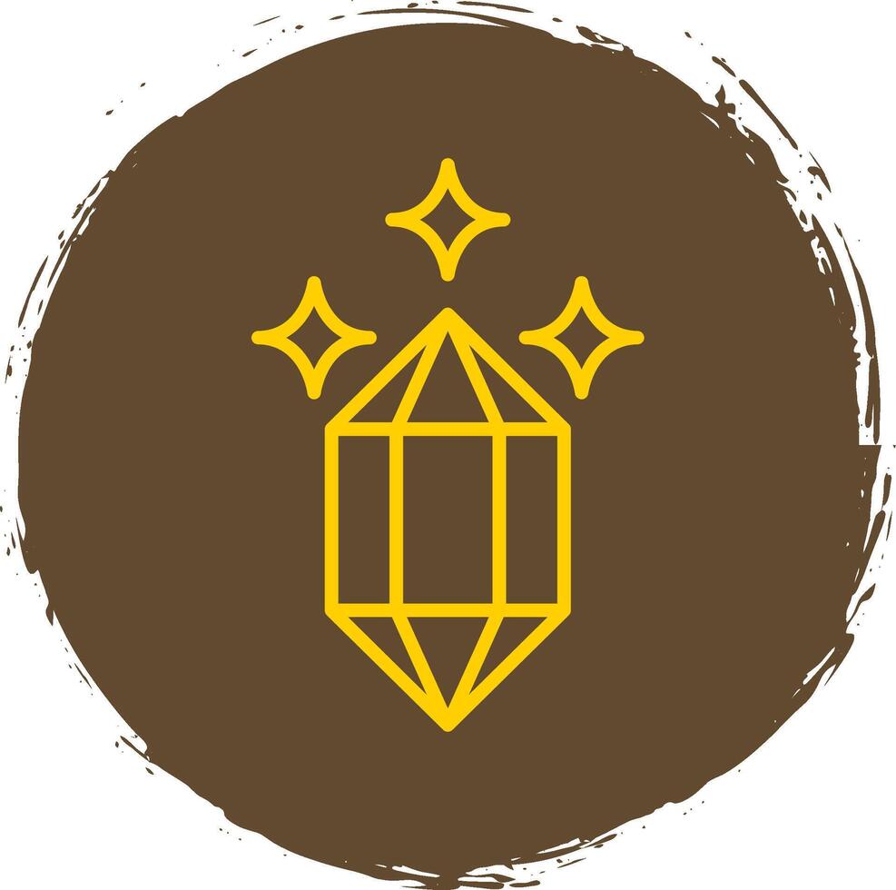 Quartz Line Circle Sticker Icon vector