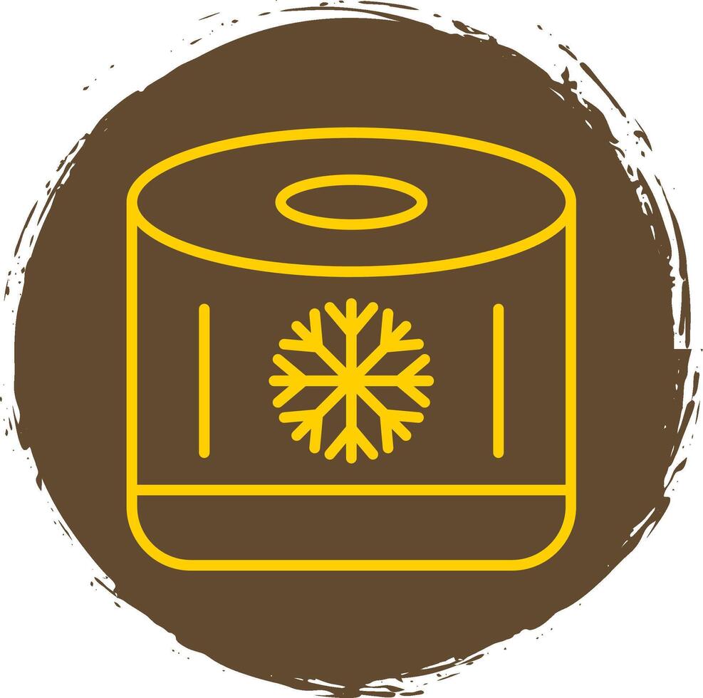 Air Filter Line Circle Sticker Icon vector