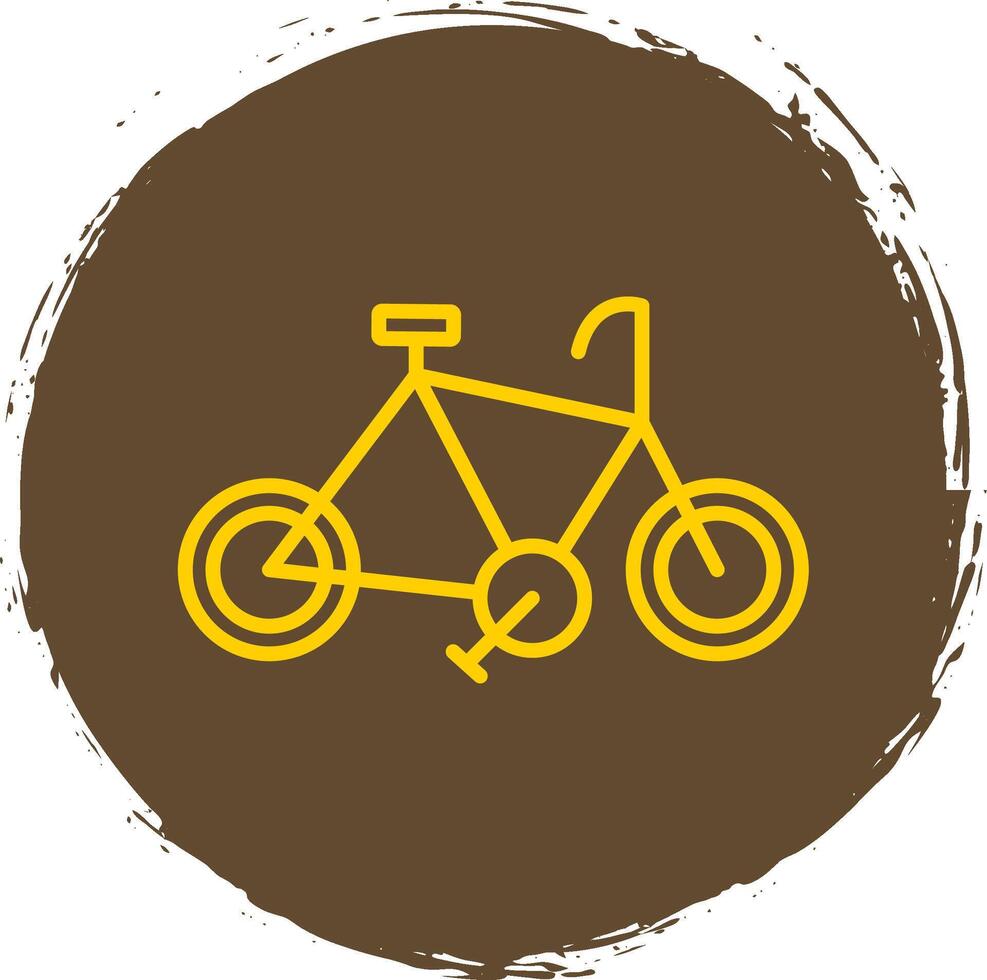 Cycle Line Circle Sticker Icon vector