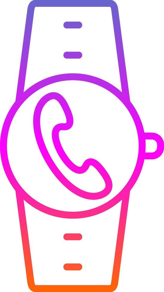 Incoming Call Line Circle Sticker Icon vector