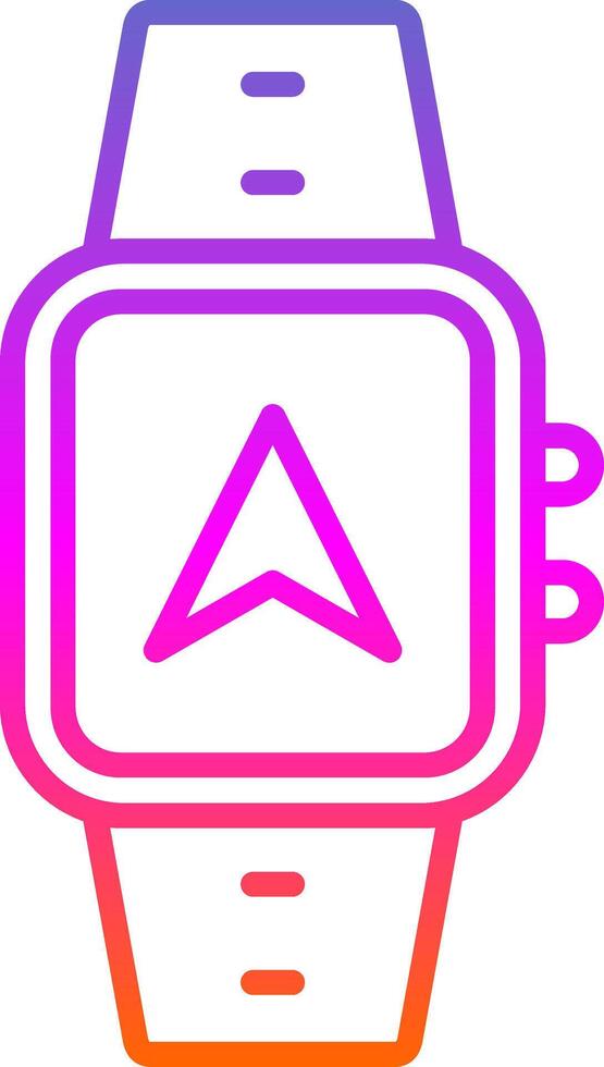Gps Navigation Line Circle Sticker Icon vector