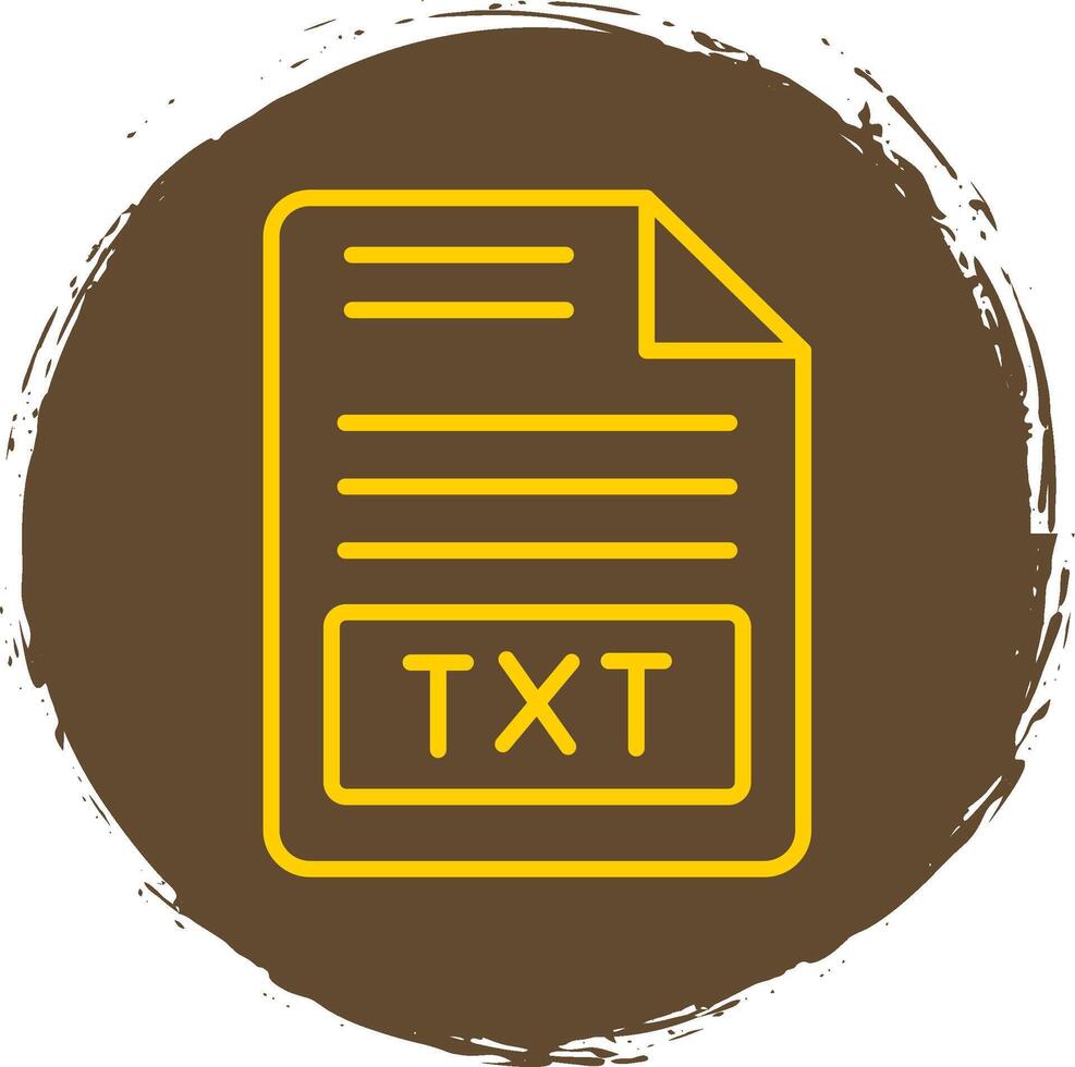 Text File Line Circle Sticker Icon vector