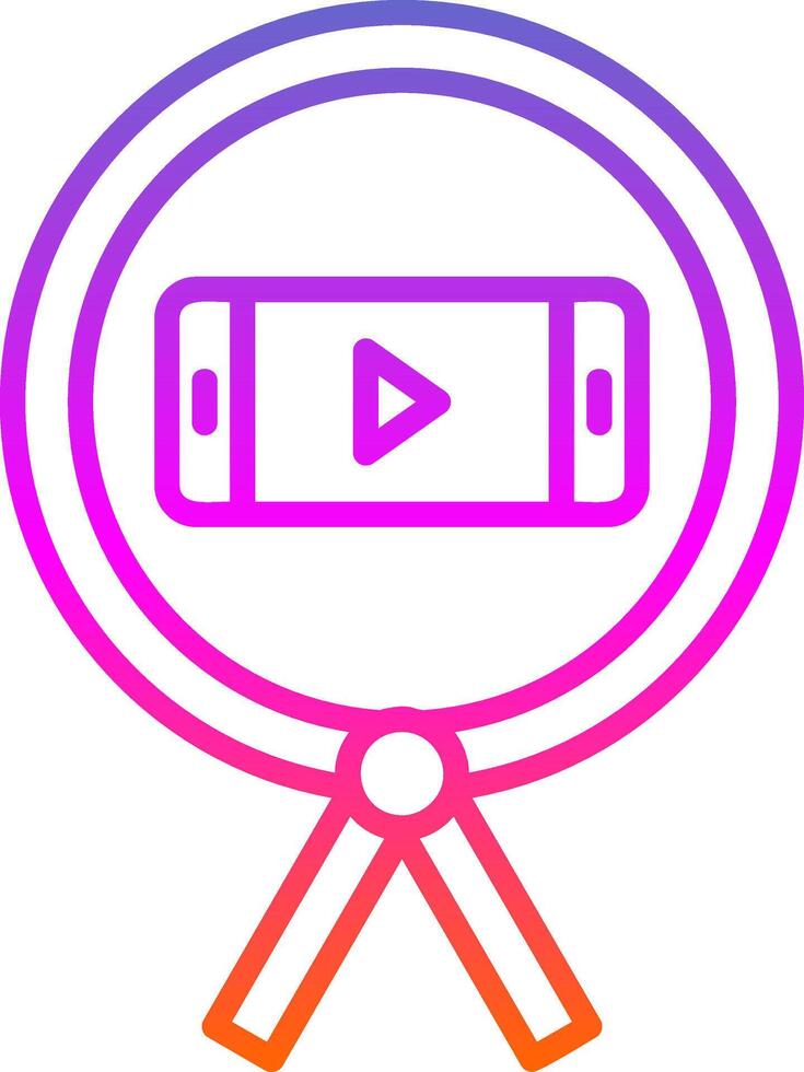 Phone Line Circle Sticker Icon vector