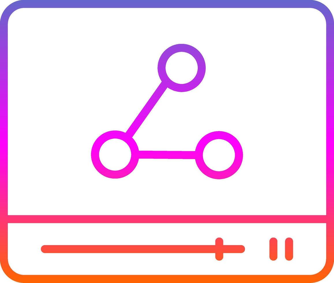 Line Circle Sticker Icon vector
