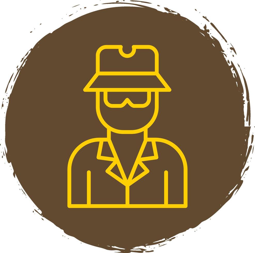 Aonymity Aonymity Line Circle Sticker Icon vector
